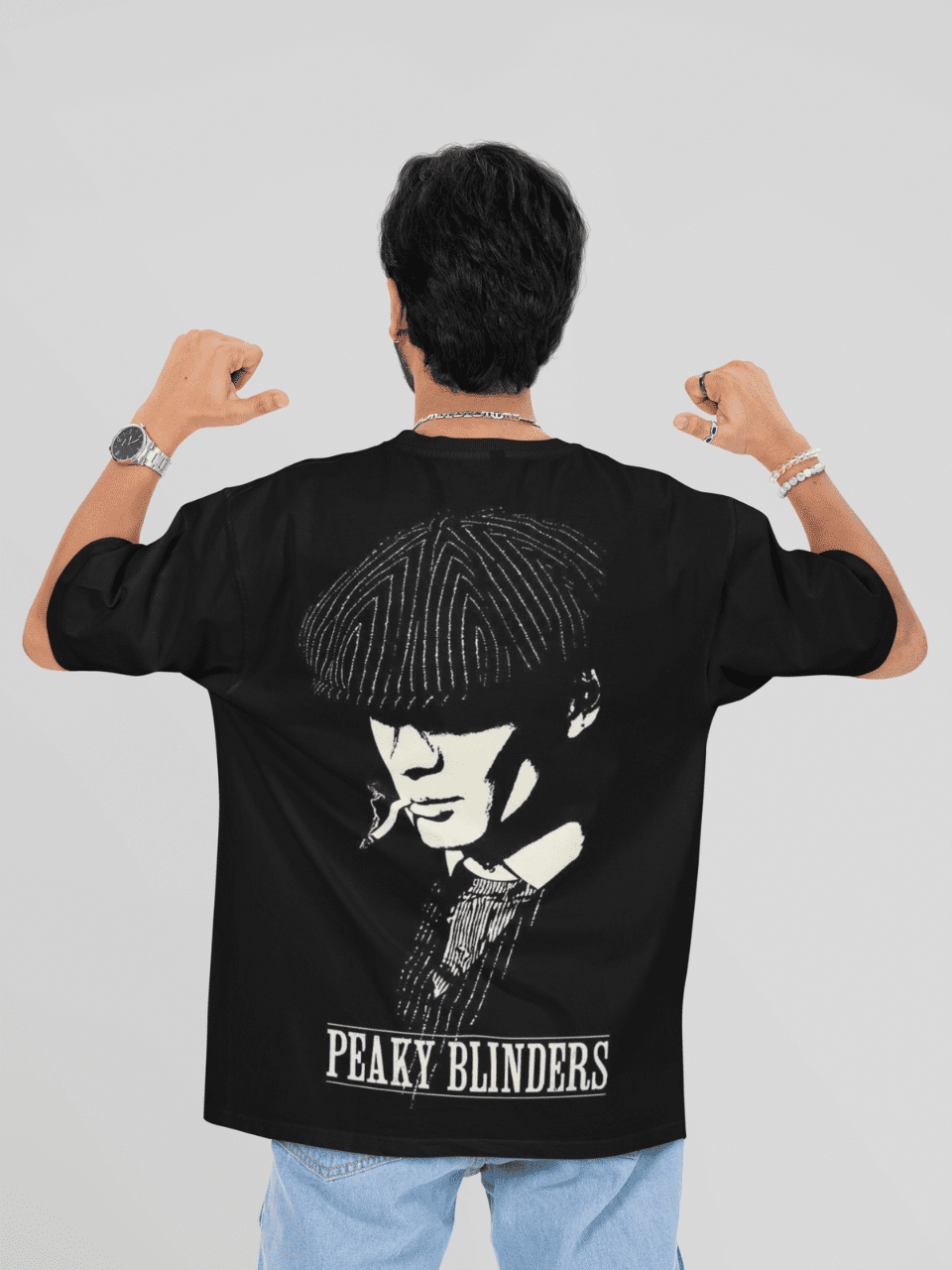 Peaky Blinders Black Oversized T-Shirt for Men – SnazzyTrend